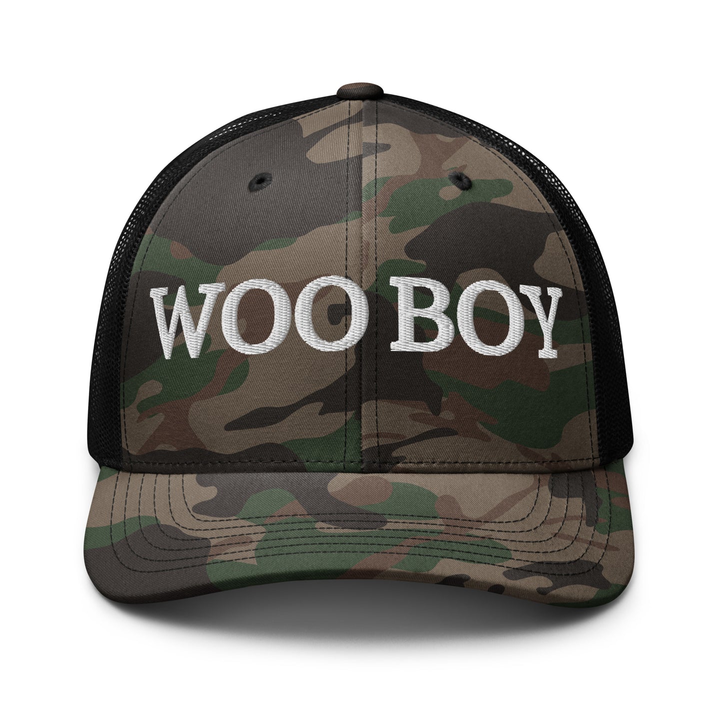 Woo Boy Camouflage trucker hat