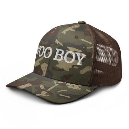 Woo Boy Camouflage trucker hat