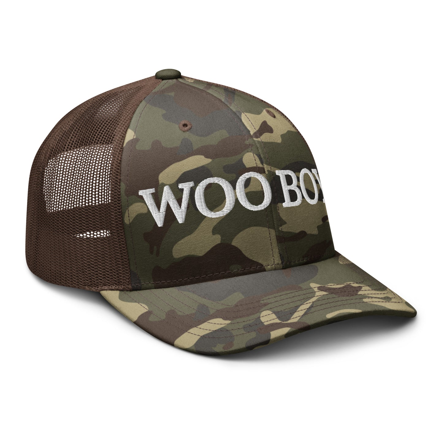 Woo Boy Camouflage trucker hat