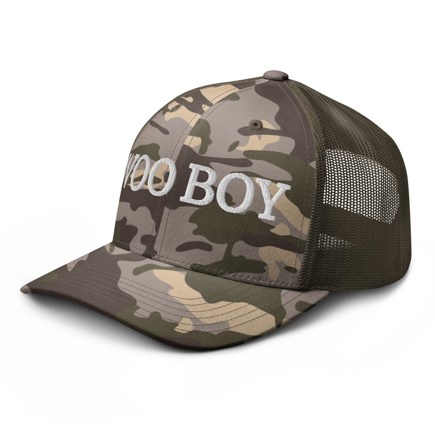 Woo Boy Camouflage trucker hat