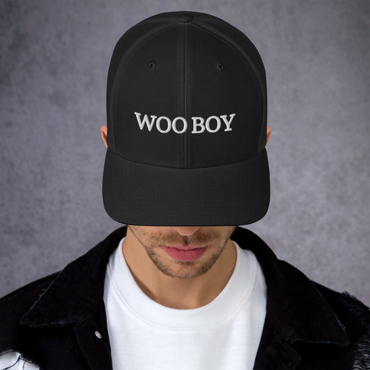 Woo Boy Trucker Hat Black